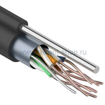 Кабель Cu FTP, Внешний на тросу, 4x2x0.51, бухта 305м., Cat5e, Rexant (01-0144)