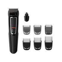 Триммер Philips MG3730/ 15 черный (длина стрижки до - 16 мм, утановок длины - 11, насадок - 8, питание - от аккумулятора)