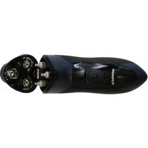 Электробритва Starwind SBS1503 черный/ синий (роторная, бритьё - влажное/ сухое, головок - 1, питание - от аккумулятора)