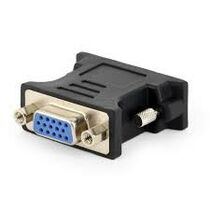 Переходник DVI - VGA Gembird/ Cablexpert, черный (A-DVI-VGA-BK) пакет