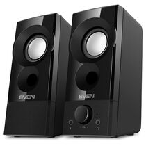 Акустическая система Sven 2.0 SPS-357 6W, mini Jack 3.5 мм, черный (SV-018191)