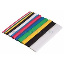 Термоусадка MULTICOLOR, 2:1 (от 1 до 12 мм - 13 шт), по 0,1м., Rexant (29-0102)