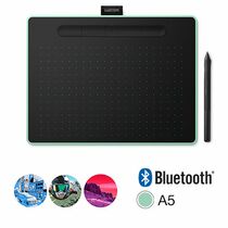 Графический планшет Wacom ntuos M Bluetooth Pistachio беспроводной, перьевой, 264х200 мм (CTL-6100WLE-N)