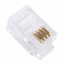 Коннектор RJ-9 4P4C телефонный Gembird (MP-4p4c) упаковка 100 шт