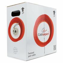 Кабель AlCu UTP, Внутренний, 4x2x0.48, бухта 305м., Cat5e, Cablexpert (UPC-5004E-SOL)