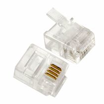 Коннектор RJ-11 6P4C телефонный Gembird (MP-6p4c/ 5) упаковка 100 шт