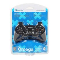Геймпад проводной Defender  Omega вибрация, 12 кнопок, PC, черный (64247)