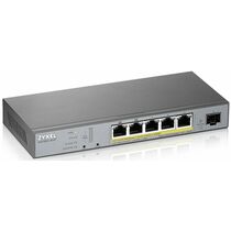 Управляемый PoE-коммутатор Zyxel ZX-GS1350-6HP-EU0101F (5х10/ 100/ 1000 Мбит/ с,5хPoE) 2 уровня
