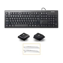 Купить Клавиатура A4Tech KR-83, проводная, USB, черный (KR-83 BLACK) в Симферополе, Севастополе, Крыму