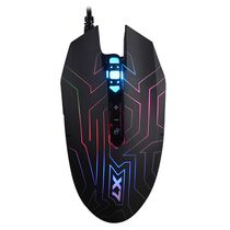Мышь A4Tech X7 Oscar Neon Maze оптическая, проводная, USB, игровая, с подсветкой, черный (X-77)