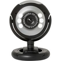 Web-камера Defender C-110 0.3 Мп, с микрофоном, черный/ серебристый (63110)