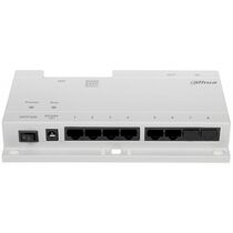 Неуправляемый PoE коммутатор 06 портов: Dahua DH-VTNS1060A (06 портов для подключения/ питания внешних панелей)
