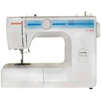 Швейная машина Janome TC-1206 белый (электромеханическая, челнок - вертикальный качающийся, швейных операций - 7, петля - полуавтомат)