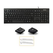 Клавиатура A4Tech KR-85, проводная, классическая, USB, черный  (KR-85)