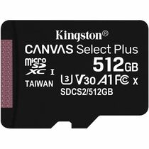 Карта памяти microSDXC 512Gb Kingston UHS-I (U3) V30 CANVAS Select Plus без адаптера (SDCS2/ 512GBSP)