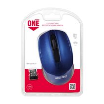 Мышь Smartbuy ONE 332 оптическая, беспроводная, USB, офисная, синий (SBM-332AG-B)