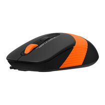 Мышь A4Tech Fstyler FM10 оптическая, проводная, USB, офисная, черный/ оранжевый (FM10 ORANGE)