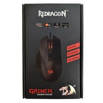 Мышь Defender Gainer REDAGON оптическая, проводная, USB, игровая, с подсветкой, черный (75170)