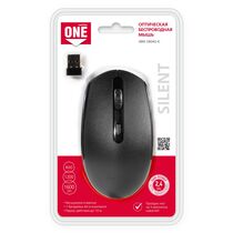 Мышь Smartbuy ONE 280AG оптическая, беспроводная, USB, офисная, бесшумный клик, черный  (SBM-280AG-K)