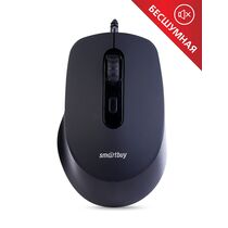 Мышь Smartbuy ONE 265-K оптическая, проводная, USB, офисная, бесшумный клик, черный (SBM-265-K)