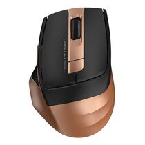Мышь A4Tech Fstyler FG35 оптическая, беспроводная, USB, офисная, черный/ бронзовый (FG35 BRONZE)