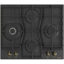 Газовая варочная панель Gorenje GW6D42CLB черный ( конфорок -  4 шт,  панель - эмалированная сталь, 60х52 см)