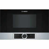 Микроволновая печь встраиваемая Bosch BFL634GS1 серебристый ( 21 л, мощность - 900 Вт, сенсорное)