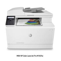 МФУ HP Color LaserJet Pro M183fw [А4/ Лазерная/ Цветная/ 16 стр.мин/ Односторонний ADF/ Факс/ Wi-Fi/ RJ-45/ USB 2.0] (7KW56A)