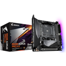 Материнская плата Gigabyte sAM4: B550I AORUS PRO AX [AMD B550, 2*DDR4, 1*PCIEx16, 4*Sata3, 4 порта*USB3, DisplayPort, HDMI, miniITX]