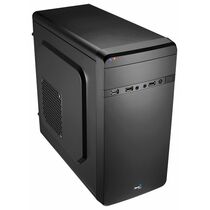 Корпус AeroCool Mini-Tower  Qs-180 Black (без БП, 2xUSB2.0, 1xUSB3.0, ) 4713105952919