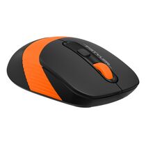 Мышь A4Tech Fstyler FG10S оптическая, беспроводная, USB, офисная, бесшумный клик, черный/ оранжевый (FG10SBO)