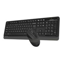 Комплект (клавиатура +мышь) A4Tech Fstyler FG1010 беспроводной, мультимедийный, USB, черный/ серый (FG1010 GREY)