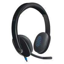 Наушники полноразмерные Logitech H540 с микрофоном, mini jack 3.5 mm+USB, черный (981-000480)