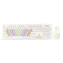 Комплект (клавиатура +мышь) Smartbuy 218346AG беспроводной, USB, белый (SBC-218346AG-W)