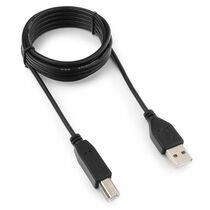 Кабель для принтера USB-A 2.0 - USB-B 1,8м, Гарнизон , черный (GCC-USB2-AMBM-1.8M) пакет.