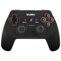 Геймпад беспроводной Sven GC-2040 (вибрация 2 виброматора, 11 кнопок, 10 м,Bluetooth,собственный аккумулятор,PC/ PS3/ Android )черный (SV-015985)