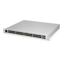 Управляемый PoE-коммутатор 48 портов: Ubiquiti UniFi Switch Pro 48 PoE (48х10/ 100/ 1000 Мбит/ с,4х10G,4хSFP+,48хPoE) 2 уровня