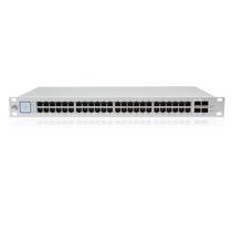 Управляемый PoE-коммутатор 52 порта: Ubiquiti UniFi Switch 48-500W (48х1Гбит/ с,2хSFP,2хSFP+,48хPoE,PoE‑бюджет 436 Вт) 3 уровня