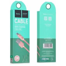 Кабель MicroUSB HOCO X2m Knitted(1м. USB 2.0. Розовый-X2m)