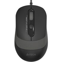Мышь A4Tech Fstyler FM10 оптическая, проводная, USB, офисная, черный/ серый (FM10 GREY)