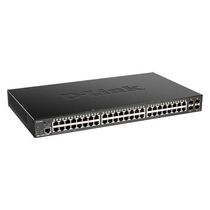 Управляемый PoE-коммутатор 52 порта: D-Link DGS-1250-52XMP (48х1Гбит/ с,4хSFP+,48хPoE,PoE‑бюджет 370 Вт) 2 уровня