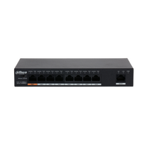 Неуправляемый POE-коммутатор 08 портов: Dahua DH-PFS3009-8ET1GT-96 (8x10/ 100Мбит/ с;8xPOE ; PoE‑бюджет 96 Вт) корпус - металл