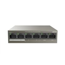 Неуправляемый POE-коммутатор 06 портов: Tenda TEF1106P-4-63W (6x10/ 100 ;4xPOE ; PoE‑бюджет 63 Вт) корпус - металл