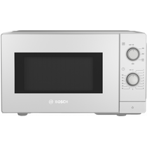 Микроволновая печь соло Bosch FFL020MW0 белый (800 Вт, объем - 20 л, управление: механическое)