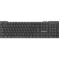 Клавиатура Defender HB-190, проводная, классическая, USB, черный (45191)