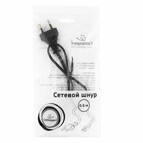 Кабель питания для ноутбуков, аудио/ видео техники CEE 7/ 16 - C7 Gembird/ Cablexpert, 0,5м, 2,5А, 500Вт, черный (PC-184/ 2-0.5M)