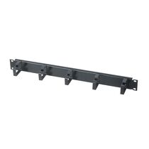 Организатор кабельный 19" 1U, металлический с кольцами, серый (ОК-5-G)