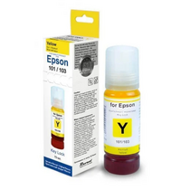 Чернила EPSON серия L, Key Lock, L1110/ L3100/ L3101/ L3110/ L3150/ L3151/ L3156/ L3160/ L4150/ L5190/ L6160 Yellow, Dye, 70 мл. Revcol (аналог 6139)