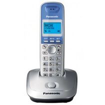 Телефон DECT Panasonic KX-TG2511 серебристый/ голубой