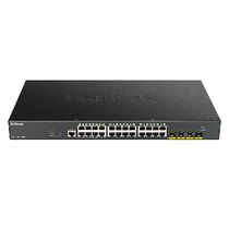 Управляемый PoE-коммутатор 28 порта: D-Link DGS-1250-28XMP (24х1Гбит/ с,4хSFP+,24хPoE,PoE‑бюджет 370 Вт) 2 уровня